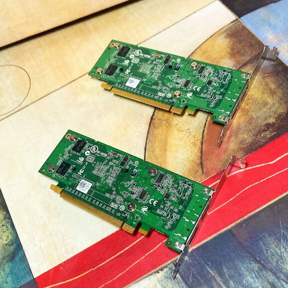 2-PACK NVIDIA QUADRO NVS 295 DDR3 DUAL PORT VIDEO CARDS DP/N 0X175K - Picture 2 of 7